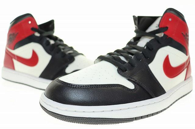 【中古】ナイキ NIKE WMNS AIR JORDAN 1 MID BLACK TOE 29cm BQ6472-160 AJ1 ウィメンズ エアジョーダン1 ▲■250521