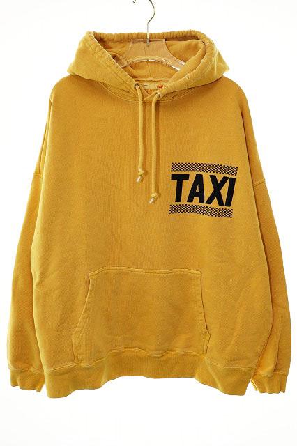 【中古】メイプル melple Pasadena P/O Parka TAXI YELLOW M パサデナ プルオーバー パーカー フーディ ロゴ ●250519