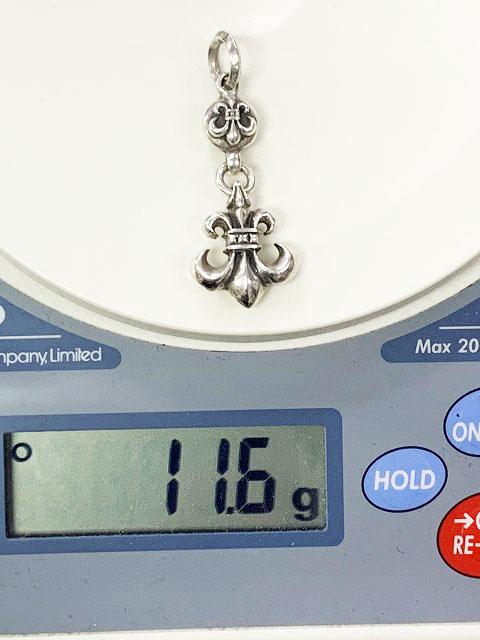 クロムハーツ ネックレストップ BSフレアチャーム チャーム/シルバーネックレストップ 中古 NO05 クロムハーツ 1BALL BS FLEUR&frasl;1ボールBSフレアチャーム チャーム