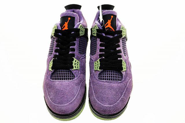 【中古】ナイキ NIKE WMNS AIR JORDAN 4 RETRO CANYON PURPLE 2022 27.5cm AQ9129-500 AJ4 ▲■250526