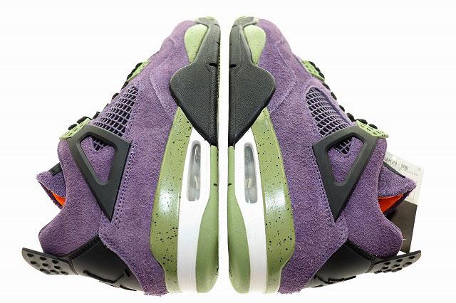 【中古】ナイキ NIKE WMNS AIR JORDAN 4 RETRO CANYON PURPLE 2022 27.5cm AQ9129-500 AJ4 ▲■250526