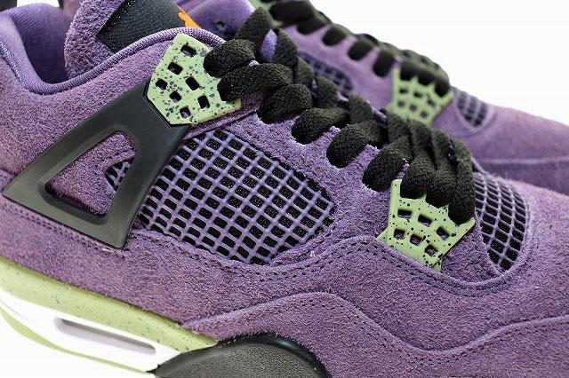【中古】ナイキ NIKE WMNS AIR JORDAN 4 RETRO CANYON PURPLE 2022 27.5cm AQ9129-500 AJ4 ▲■250526
