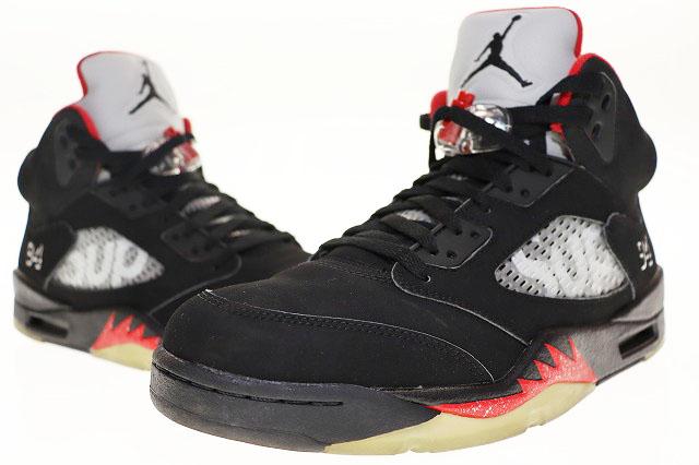 supreme Air Jordan 5 ブラック/レッド 28センチ supreme air jordan5 ブラック supreme Air Jordan 5 ブラック/レッド