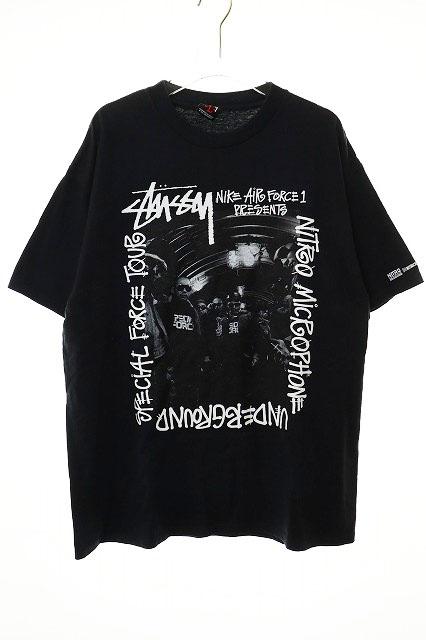 【中古】ステューシー STUSSY × NITRO MICROPHONE UNDERGROUND SPECIAL FORCE TOUR 記念 Tシャツ Lサイズ 250529