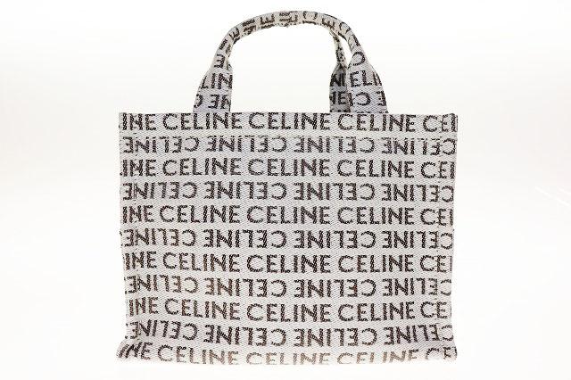 【中古】セリーヌ CELINE SMALL CABAS THAIS 19916 2FEF タイス ロゴ テキスタイル トートバッグ ☆AA★●▲■250616_1