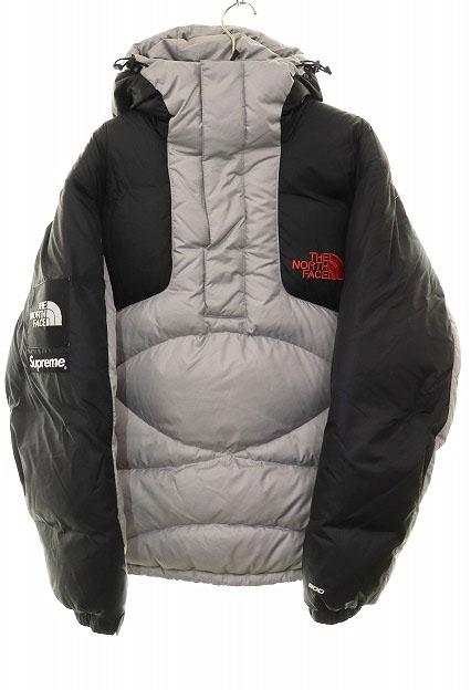 【中古】シュプリーム SUPREME × THE NORTH FACE 22AW 800-FILL HALF ZIP HOODED PULLOVER GREY M ☆AA★251129