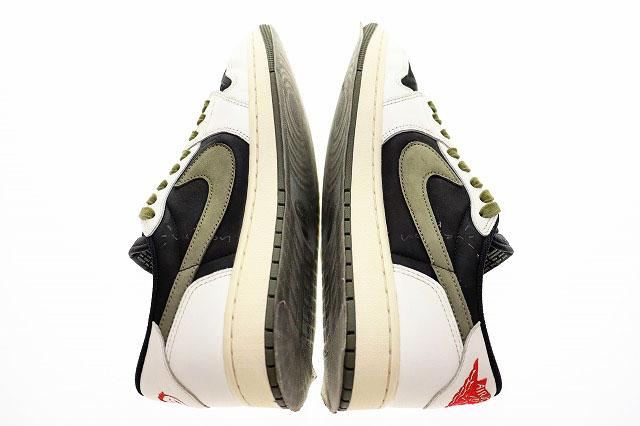 【中古】ナイキ NIKE WMNS AIR JORDAN 1 LOW OG SP MEDIUM OLIVE 2023 28.5cm TRAVIS DZ4137-106 ☆AA★▲■250703