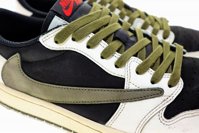 【中古】ナイキ NIKE WMNS AIR JORDAN 1 LOW OG SP MEDIUM OLIVE 2023 28.5cm TRAVIS DZ4137-106 ☆AA★▲■250703