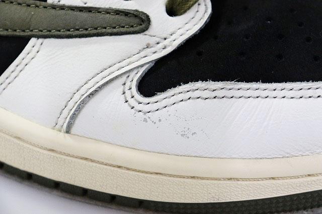 【中古】ナイキ NIKE WMNS AIR JORDAN 1 LOW OG SP MEDIUM OLIVE 2023 28.5cm TRAVIS DZ4137-106 ☆AA★▲■250703