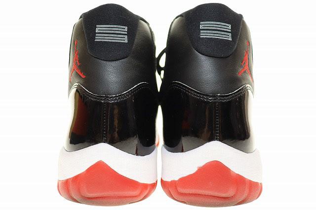 【中古】ナイキ NIKE AIR JORDAN 11 RETRO BRED BLACK TRUE RED 30?p 378037-061 エア ジョーダン レトロ ▲250703_4