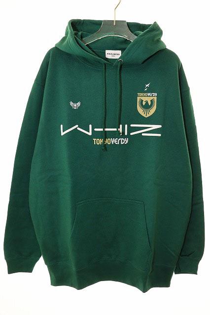 【中古】ウィズ WHIZ × 東京VERDY HOODIE GREEN L WL-C-424 ヴェルディ コラボ ロゴ パーカー フーディ ●■250701