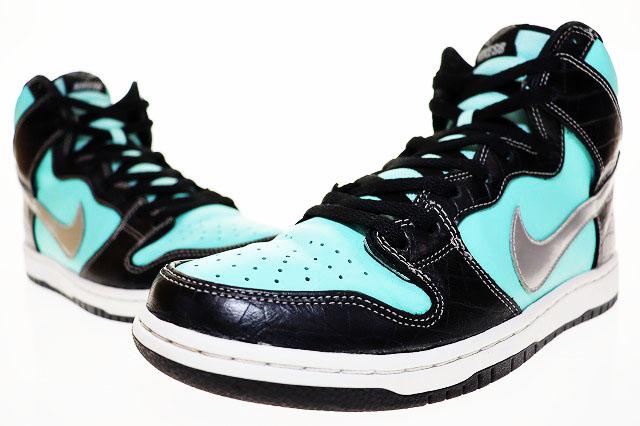 【中古】ナイキ NIKE DUNK HIGH PRM SB DIAMOND SUPPLY CO. 2014 28cm TIFFANY 653599-400 ☆AA★▲250729