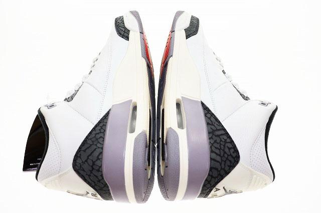 【中古】ナイキ NIKE AIR JORDAN 3 RETRO WHITE 2024 26.5cm CEMENT GREY CT8532-106 AJ3 エア ジョーダン ▲■250610