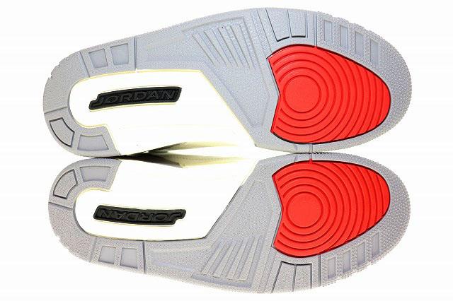 【中古】ナイキ NIKE AIR JORDAN 3 RETRO WHITE 2024 26.5cm CEMENT GREY CT8532-106 AJ3 エア ジョーダン ▲■250610