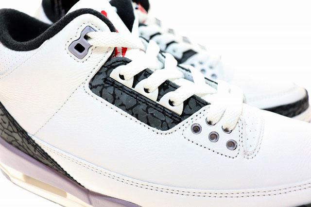 【中古】ナイキ NIKE AIR JORDAN 3 RETRO WHITE 2024 26.5cm CEMENT GREY CT8532-106 AJ3 エア ジョーダン ▲■250610