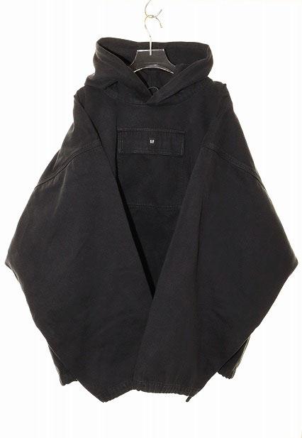 【中古】Yeezy Gap SATEEN ANORAK HOODIE BLACK M イージー サテン アノラック フーディ パーカー ☆AA★250728