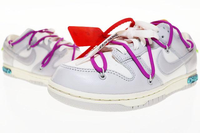 【中古】ナイキ NIKE × OFF WHITE DUNK LOW THE 50 COLLECTION LOT19 26.5?p DM1602-101 ☆AA★▲■250728