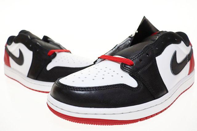 【中古】ナイキ NIKE AIR JORDAN 1 RETRO LOW OG WHITE BLACK VARSITY RED エア ジョーダン ロー ホワイト ブラック