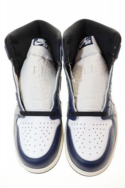 【中古】ナイキ NIKE AIR JORDAN 1 RETRO HIGH OG MIDNIGHT NAVY 27.5cm DZ5485-401 ▲■250706