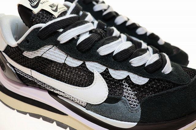 【中古】ナイキ NIKE VAPORWAFFLE SACAI BLACK WHITE 2020 27.5cm CV1363-001 ヴェイパーワッフル サカイ ▲250718