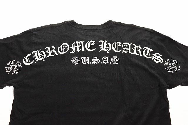 中古】クロムハーツ CHROME HEARTS CH ARCH USA TEE BLACK L