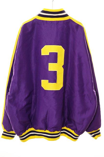 【中古】ナイトロウ NITROW レイカーズカラー スタジャン 2XL NW032-JK02 ロゴ アウター パープル イエロー ●250811_1