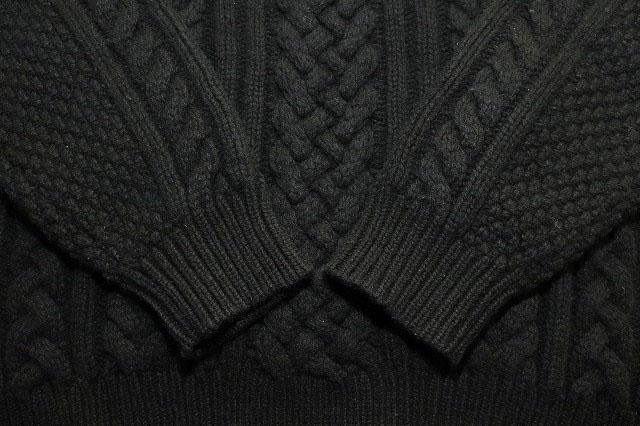 【中古】シュプリーム SUPREME 23AW APPLIQUE CABLE KNIT SWEATER BLACK L アップリケ ニット セーター ☆AA★251020_3
