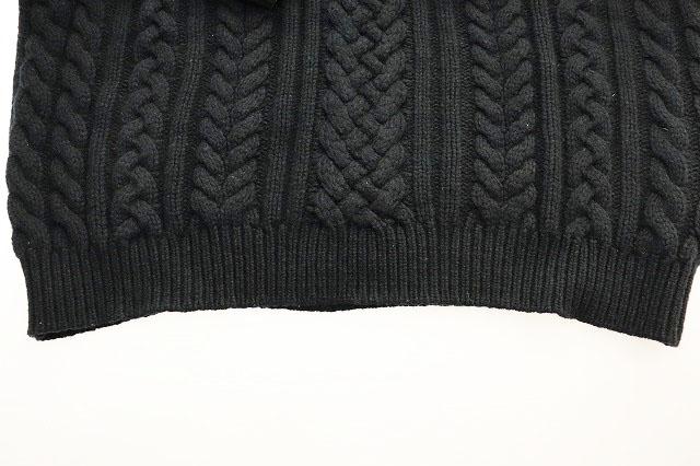 【中古】シュプリーム SUPREME 23AW APPLIQUE CABLE KNIT SWEATER BLACK L アップリケ ニット セーター ☆AA★251020_5