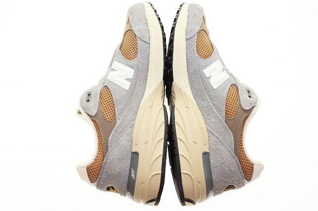 【中古】ニューバランス NEW BALANCE U993GG 28.5cm D ワイズ USA製 グレー ベージュ ▲■250805 メンズ
