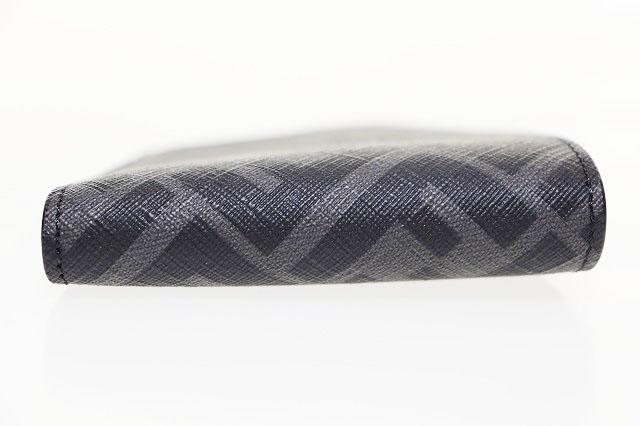 【中古】フェンディ FENDI 二つ折り 財布 7M0001A9XS レザー コインケース付き ズッカ柄 ブラック ☆AA★▲■260124_2