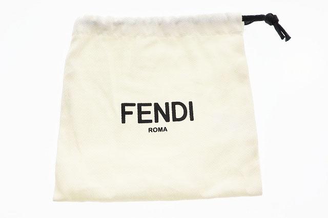 【中古】フェンディ FENDI 二つ折り 財布 7M0001A9XS レザー コインケース付き ズッカ柄 ブラック ☆AA★▲■260124_5