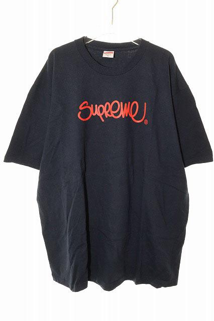 【中古】シュプリーム SUPREME 22SS HANDSTYLE TEE NAVY XL ハンドスタイル Tシャツ ロゴ プリント 半袖 ☆AA★251006