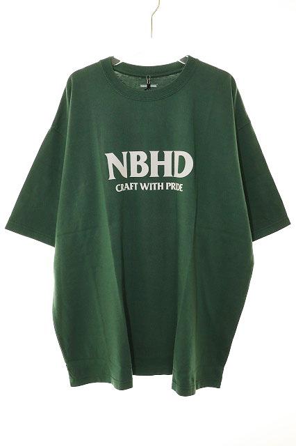 【中古】ネイバーフッド NEIGHBORHOOD NH . TEE SS-5 GREEN XXL 232PCNH-ST05 ロゴ Tシャツ 半袖 ☆AA★■251007