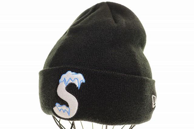 【中古】シュプリーム SUPREME 20AW S LOGO ICE BEANIE BLACK Sロゴ ビーニー ニット帽 ブラック ☆AA★▲251003
