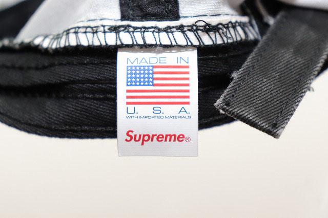中古】シュプリーム SUPREME 25SS LICENSE PLATE 6PANEL CAP BLACK