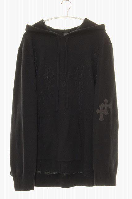 【中古】クロムハーツ CHROME HEARTS WAITING ROOM HD PLVR CSHMR カシミヤ ニット パーカー ☆AA★● 251017