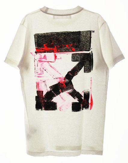 中古】オフホワイト OFF WHITE ACRYLIC ARROW TEE WHITE S アクリル