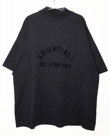 【中古】エフオージー エッセンシャルズ FOG ESSENTIALS S/S LOGO TEE BLACK S ロゴ Tシャツ ブラック モックネック