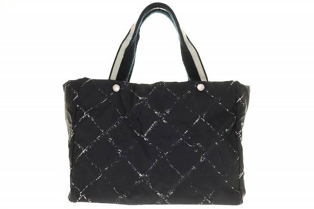 中古】シャネル CHANEL 旧 トラベルライン トートバッグ フランス製