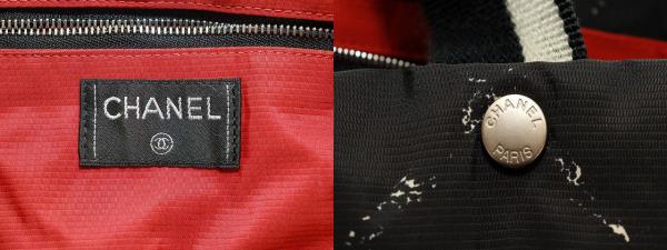 【中古】シャネル CHANEL 旧 トラベルライン トートバッグ フランス製 ブラック ☆AA★●▲251025 レディース_7