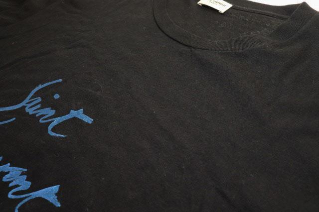 【中古】サンローラン パリ SAINT LAURENT PARIS BLACK M 480406 スクリプト ロゴ Ｔシャツ ブラック ☆AA★260319_2