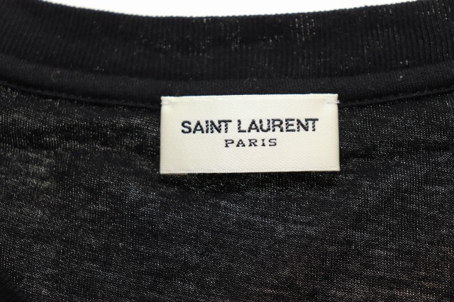 【中古】サンローラン パリ SAINT LAURENT PARIS BLACK M 480406 スクリプト ロゴ Ｔシャツ ブラック ☆AA★260319_4