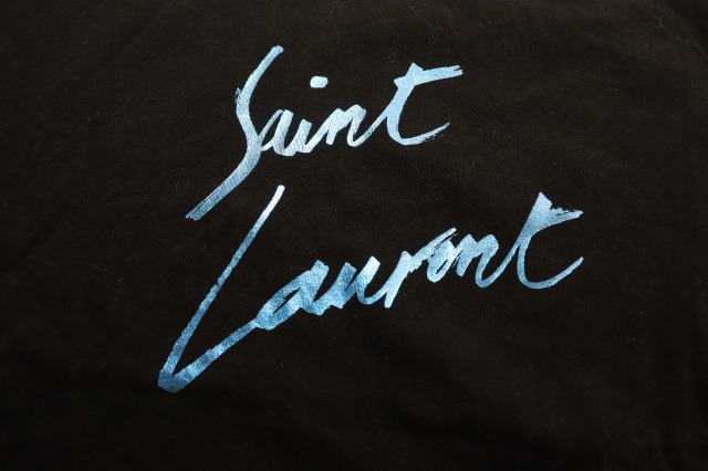 【中古】サンローラン パリ SAINT LAURENT PARIS BLACK M 480406 スクリプト ロゴ Ｔシャツ ブラック ☆AA★260319_6