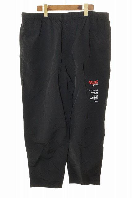 【中古】アップルバム APPLEBUM アップルバム APPLEBUM × CRSB RAIDBACK FABRIC NYLON PANTS BLACK XL ●■251110