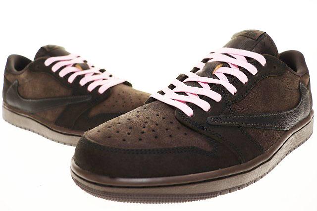 【中古】ナイキ NIKE × TRAVIS SCOTT AIR JORDAN 1 LOW OG SP VELVET BROWN トラビス スコット エア ジョーダン ロー