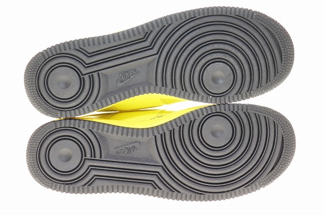 【中古】ナイキ NIKE AIR FORCE 1 GORE-TEX GTX DYNAMIC YELLOW BLACK 27.5cm エア フォース ワン ゴアテックス ▲■250819