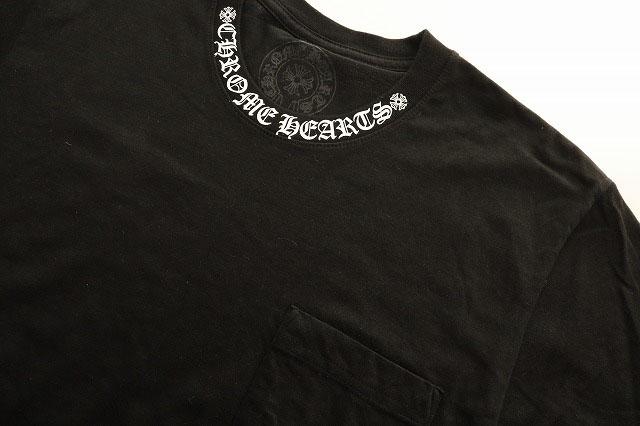【中古】クロムハーツ CHROME HEARTS ネックロゴ ポケット Tシャツ Mサイズ 408129111******756 半袖 ☆AA★251020_2