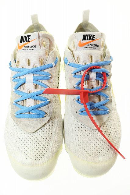 中古】ナイキ NIKE × OFF WHITE AIR VAPORMAX 27cm オフホワイト エア