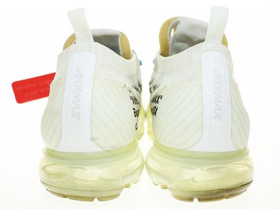 中古】ナイキ NIKE × OFF WHITE AIR VAPORMAX 27cm オフホワイト エア