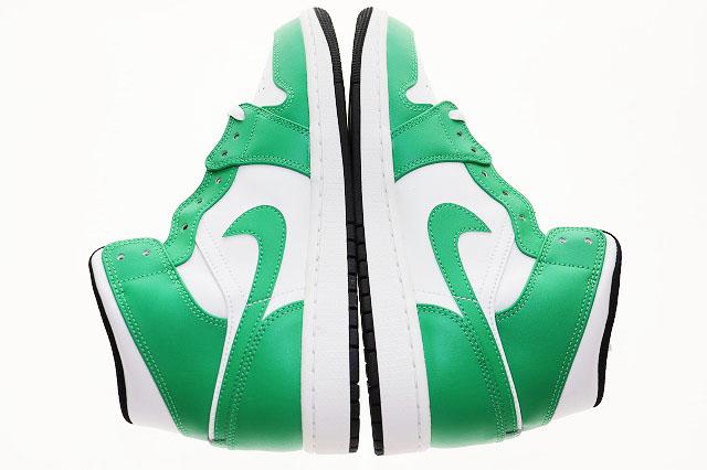 【中古】ナイキ NIKE AIR JORDAN 1 MID LUCKY GREEN 27.5cm エア ジョーダン ミッド ラッキーグリーン ▲■250828